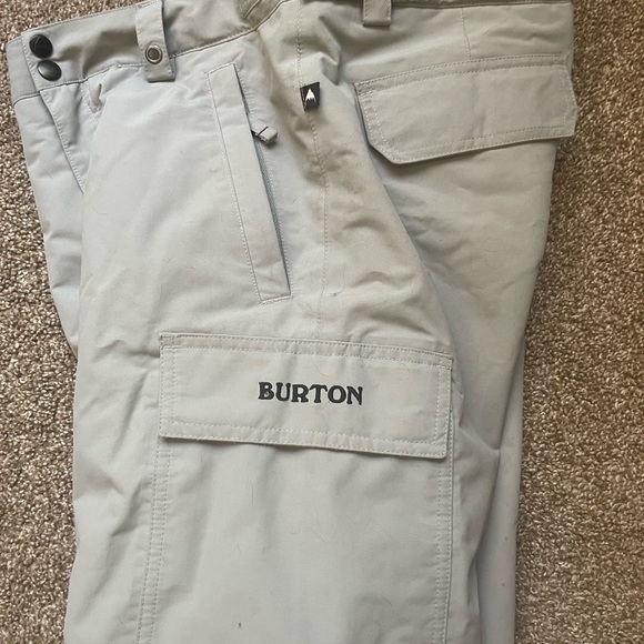 Burton Boy’s Light Gray Snow Pants - Picture 3 of 6